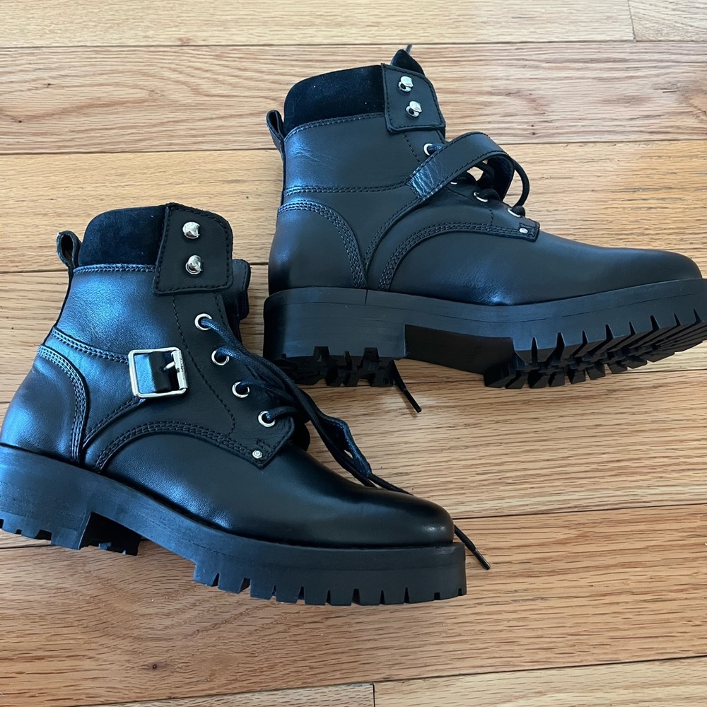 All Saints Black Ankle Boots